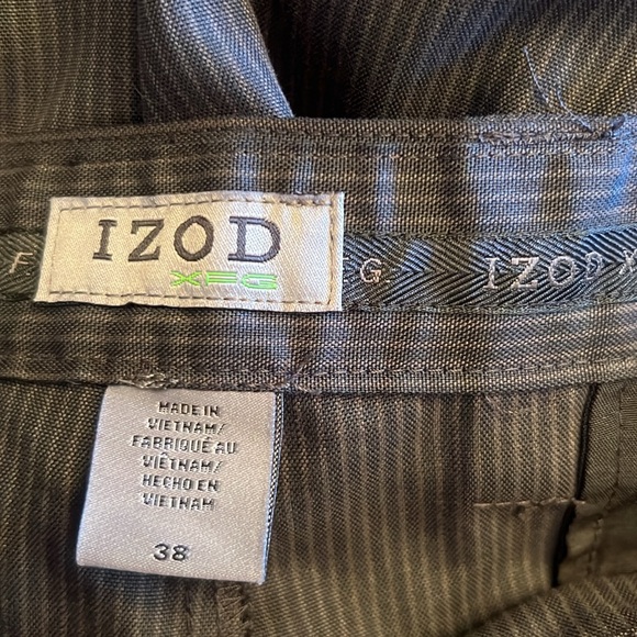 Izod xfg men’s golf shorts pinstripe grey size 38 - Picture 4 of 6